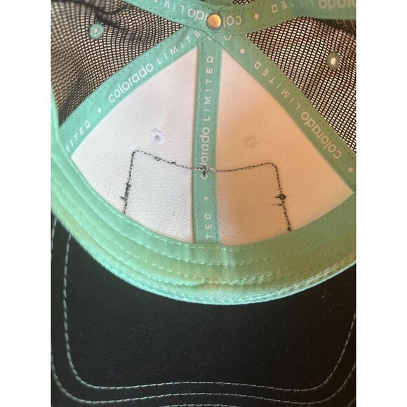 Colorado Limited Mesh Trucker Hat  Green Brim & White Front - Picture 6 of 6